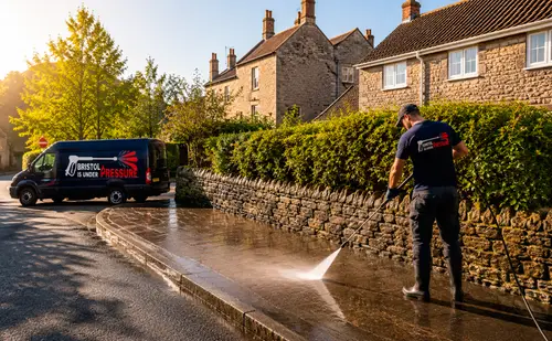 Pressure Washing Driveway in Mangotsfield